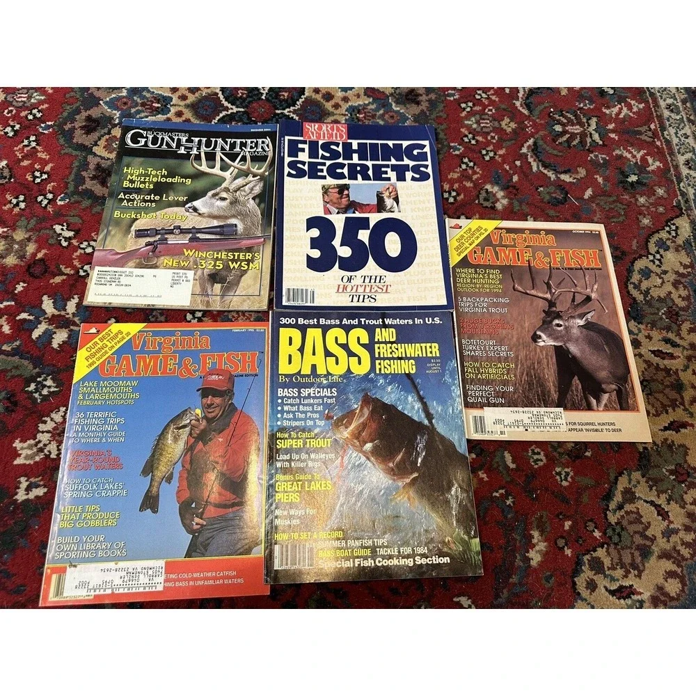 Lot Of 17 Vintage Hunting And Fishing Magazines